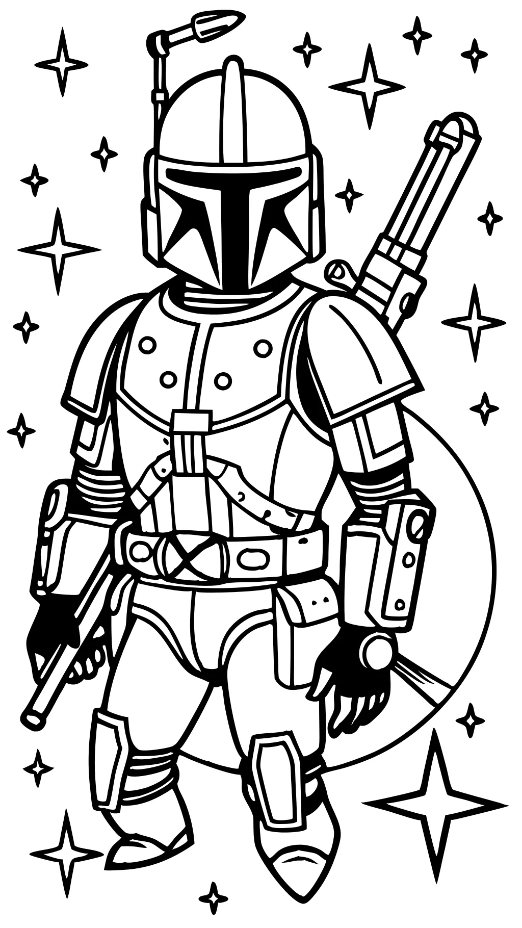 coloriages boba fett